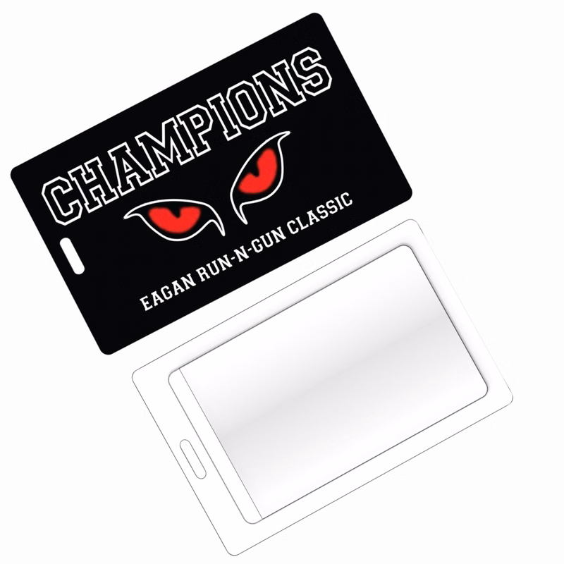 Luggage Tag with Clear Adhesive Pocket, Large
