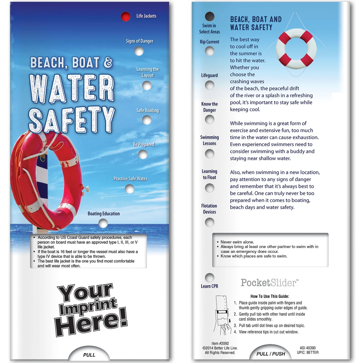 Pocket Slider - Boat & Water Safety 1