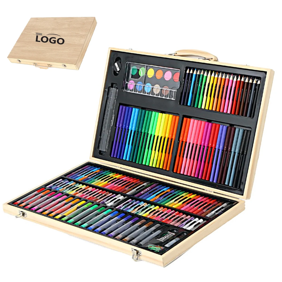 MOQ20 180 Deluxe Drawing Pen Set For Children 1
