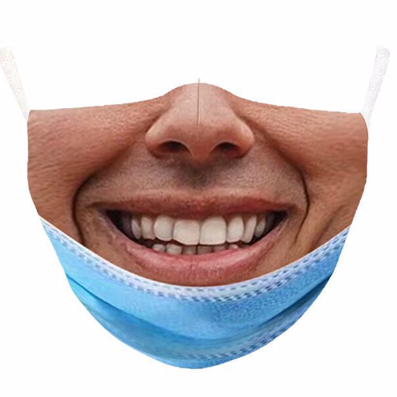 High Quality Cotton Funny Mouth Spoof Mask