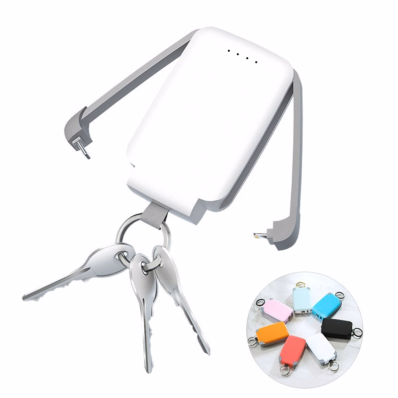 Portable Keychain Charger with Flashlight