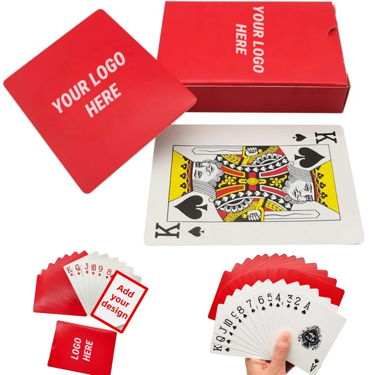 MOQ:10pcs Custom Poker Cards 1