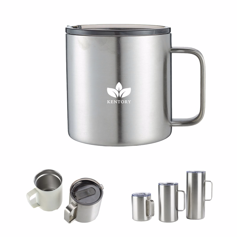 10/12/14/20 Oz Stainless Steel Insulated Mug With Lid