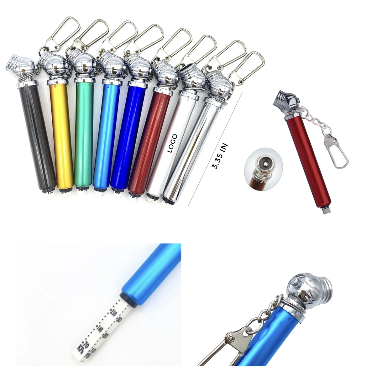 MOQ 10 PCS Versatile Portable Mini Tire Gauge 1