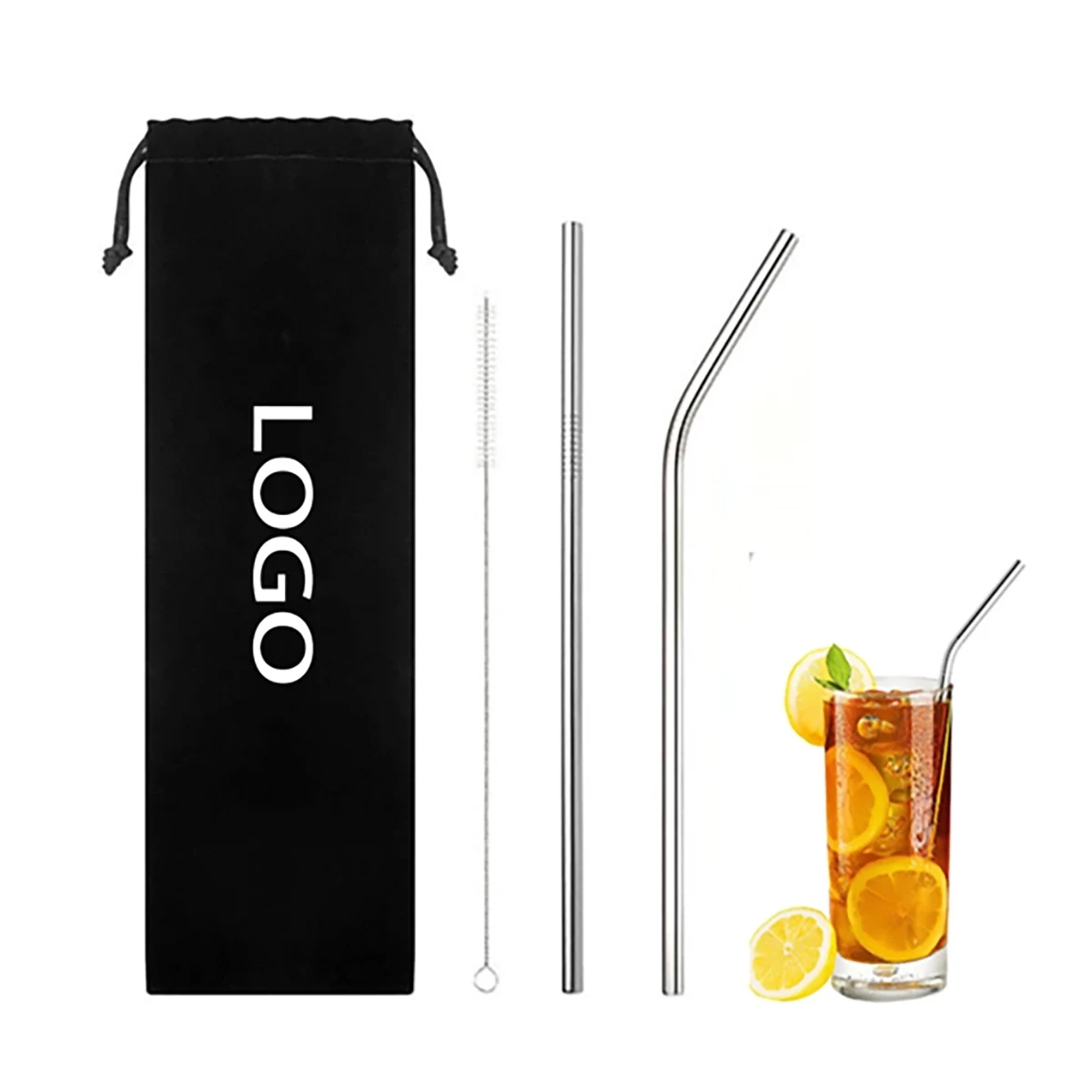 Reusable Metal Drinking Straw Set 1
