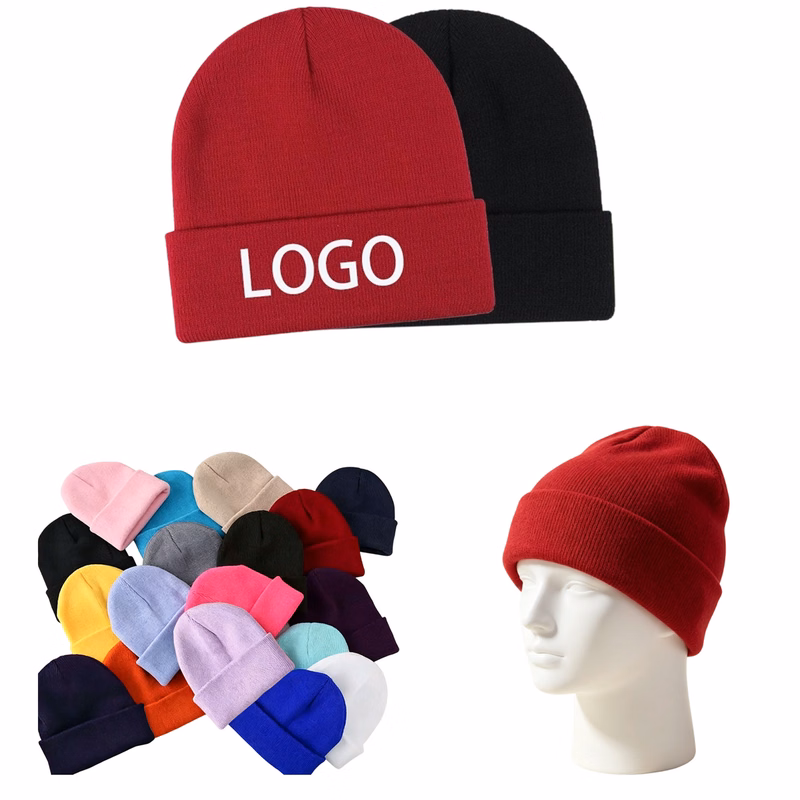 Cuffed Knit Beanie Hat