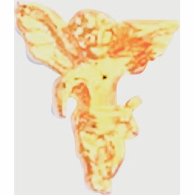 Bright Gold Angel Service Lapel Pin
