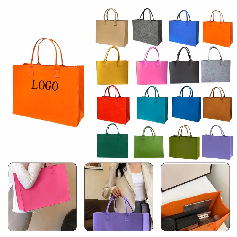 Large Felt Ladies Tote Bag