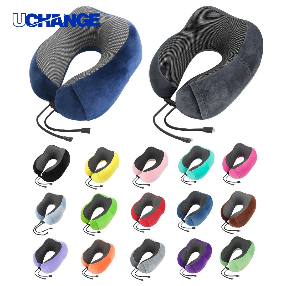 Custom U Shaped Slow Rebound Neck Pillow for Travel 1