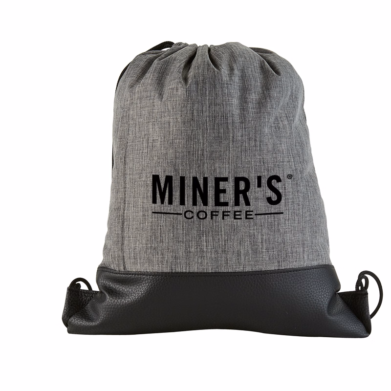 Heathered Drawstring Backpack