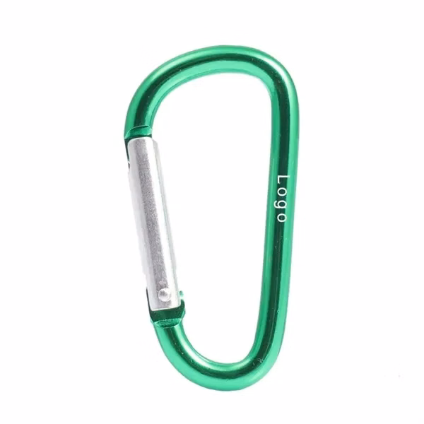 Logo Engraved Carabiner Clip Custom Keychain Accessory