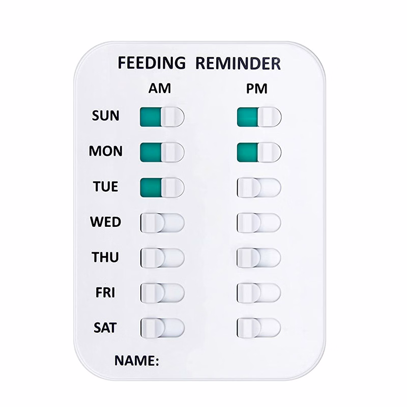 Pet Dog Feeding Reminder Twice a Day with Magnet