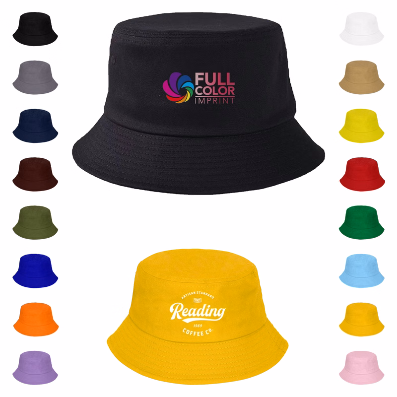 MOQ 30pcs Foldable Twill Bucket Hat