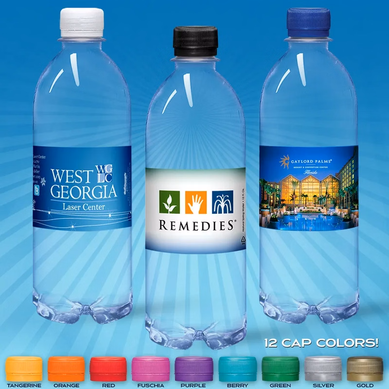 16.9oz Flat Water Bottle (Clear)