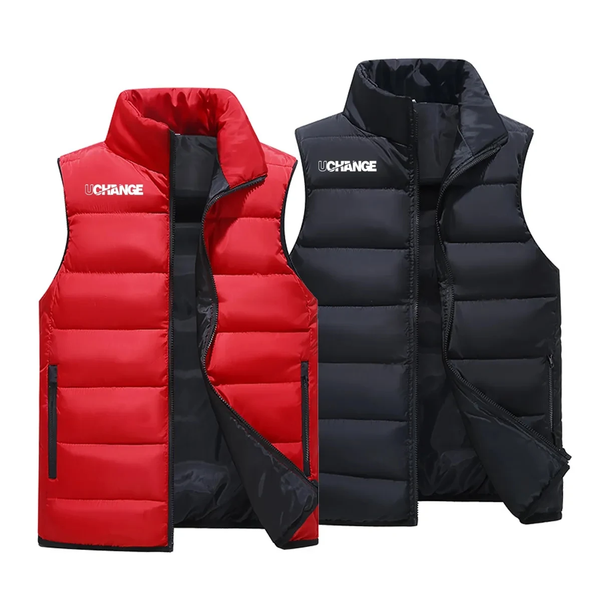 Insulated Puffer Vest With Zip Pockets 1