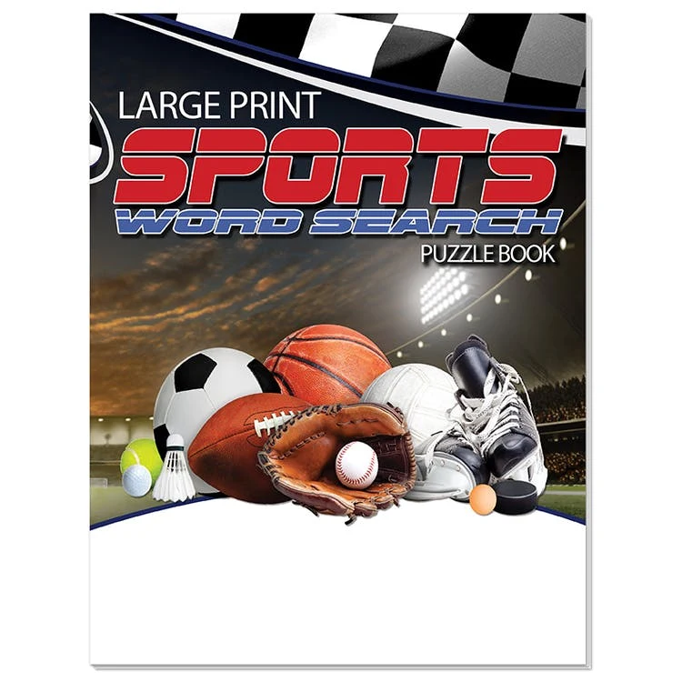 Sports Word Search Books - 32 Page Large Print 1