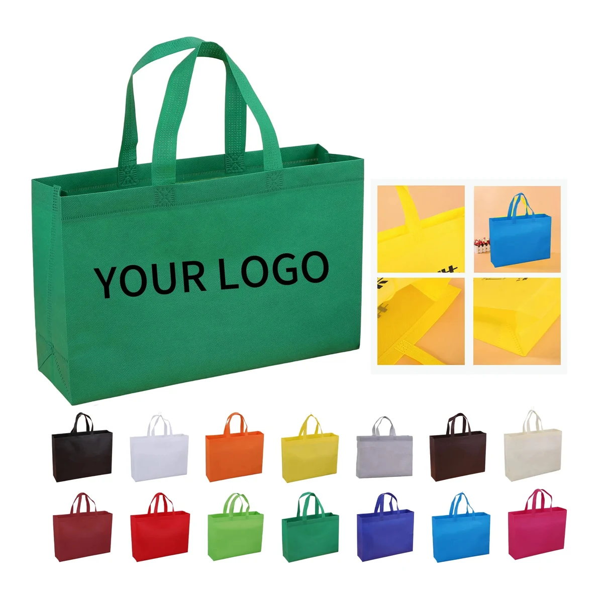 Non Woven Tote Bag 17.75x13.75x4.5 Inch 1