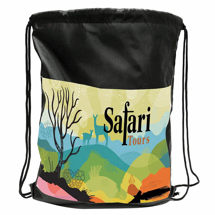 Sublimated Pocket Drawstring Pak