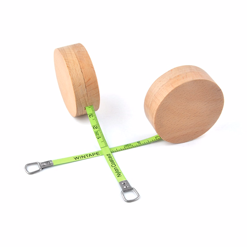 2m/6ft Multi-Function Woodiness Case Tape Measure Key Chain