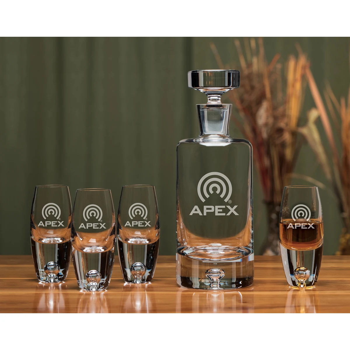 Deluxe Cylinder Decanter Set 1