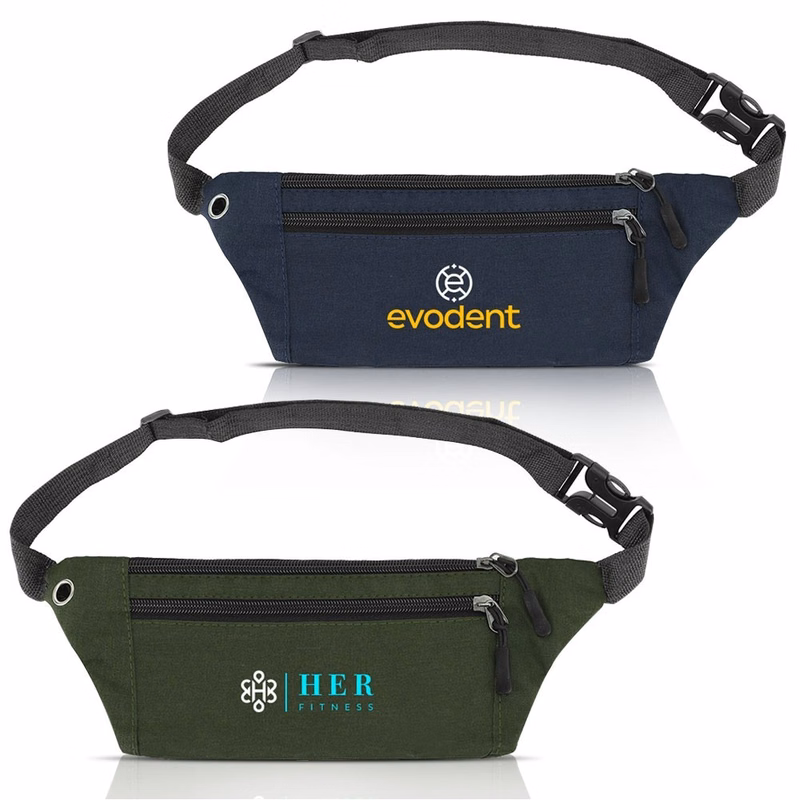 Custom 3 Zippered Fanny / Waist Pack 12.5'' x 4.5''