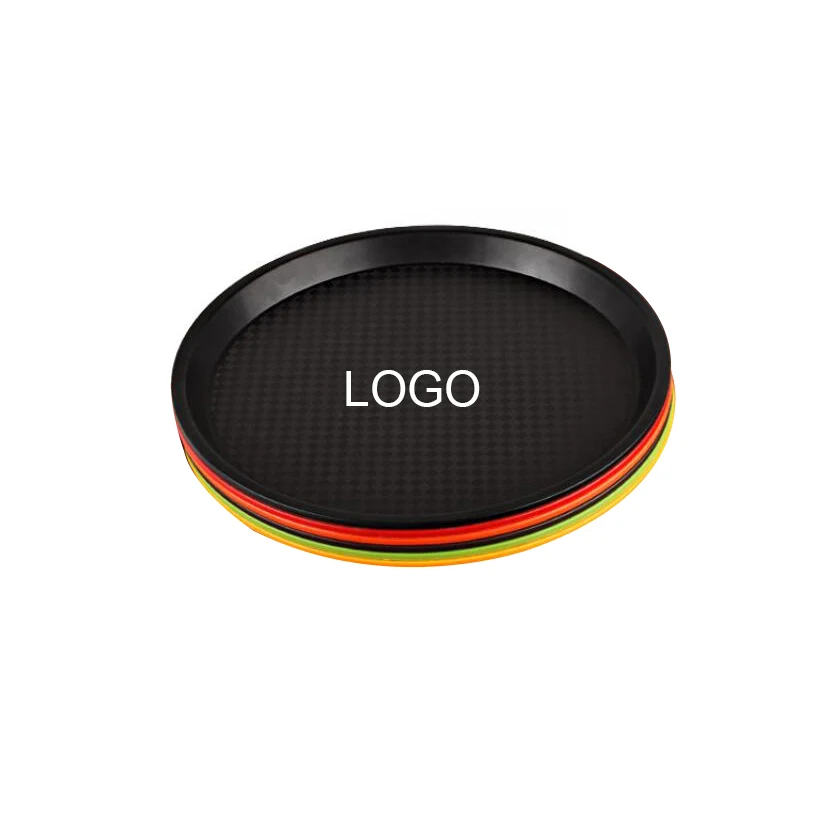 14" Plastic Round Serving Tray 1