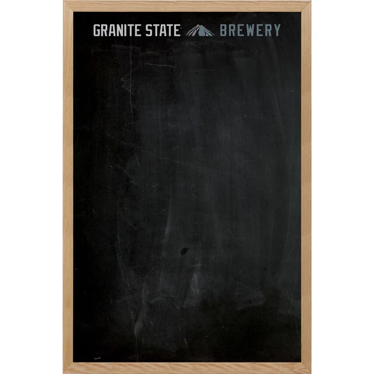Oak Frame Wall Chalkboard - 48"w x 72"h 1