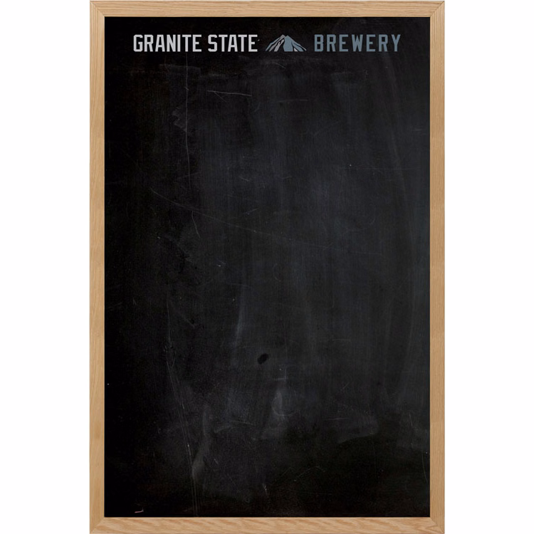 Oak Frame Wall Chalkboard - 48"w x 72"h