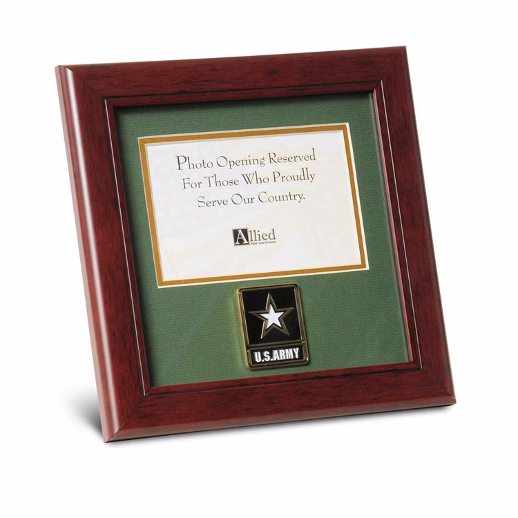 Go Army Medallion 4-Inch by 6-Inch Landscape Picture Frame