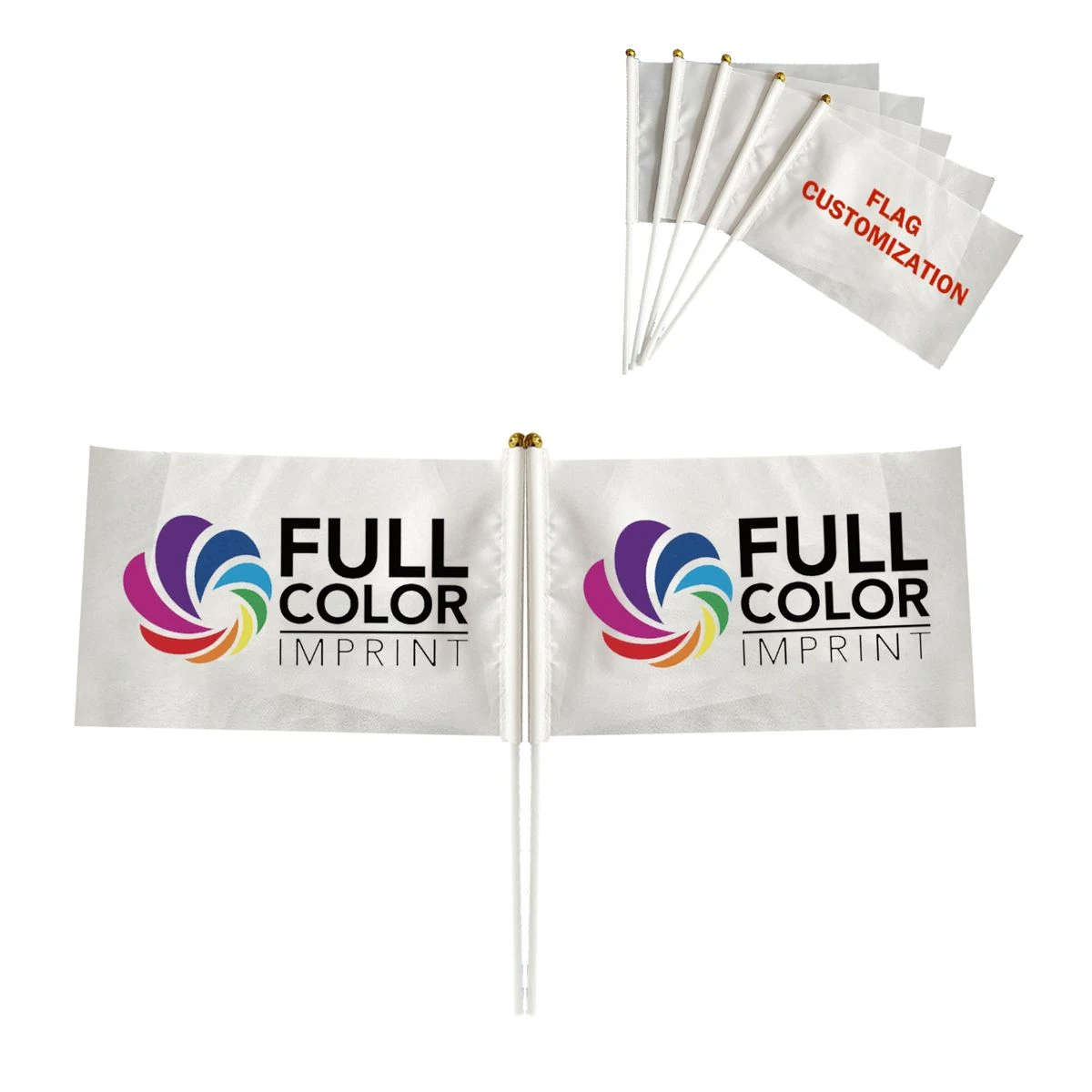 Dual-Sided Hand Waving Flags 1
