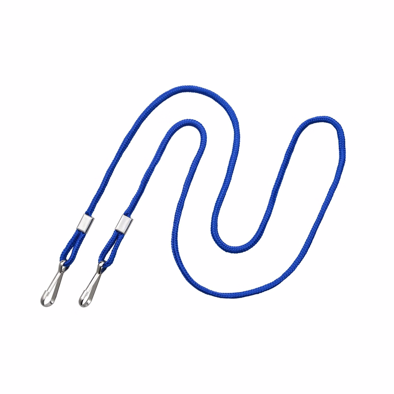 1/8" Blank Double Ended Lanyard w/Swivel Hook (Royal Blue)