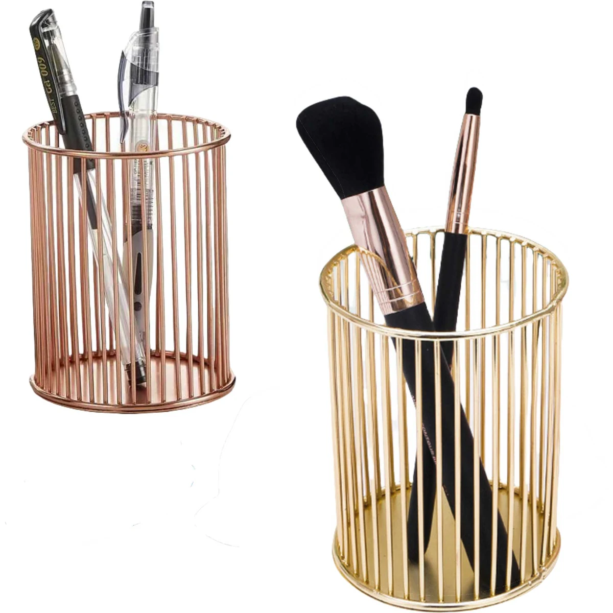 Gold Metal Pen Holder 1
