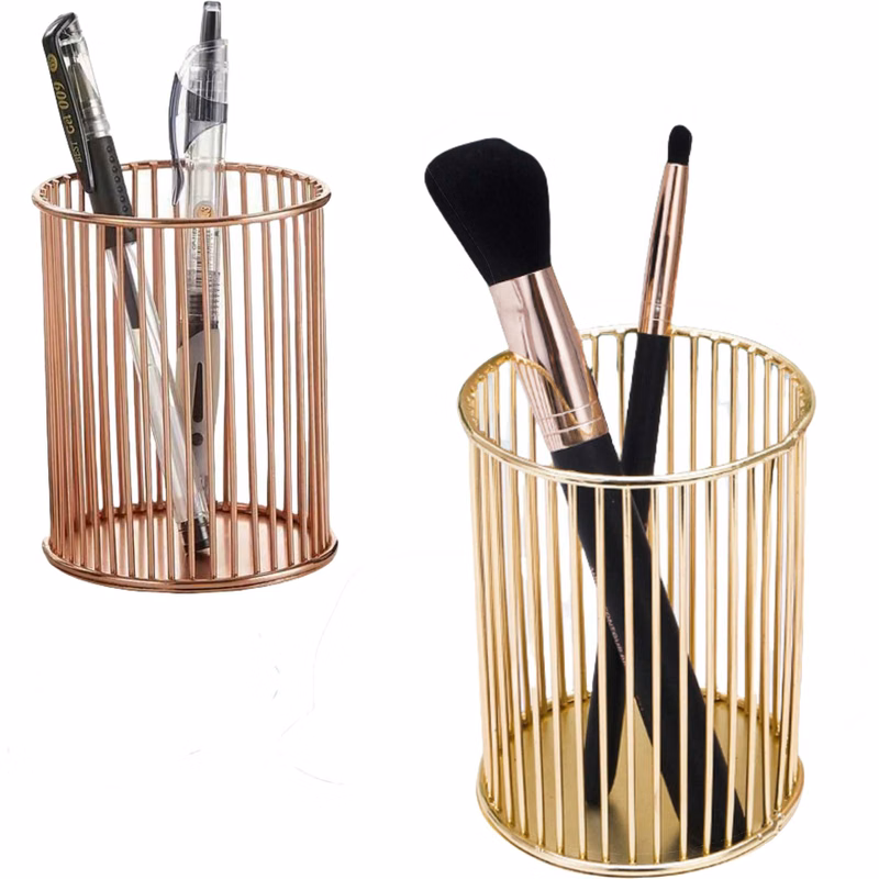 Gold Metal Pen Holder