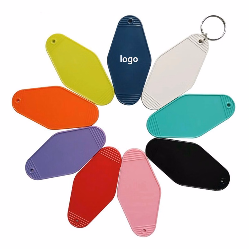 Rhombus Shape Motel Keychain
