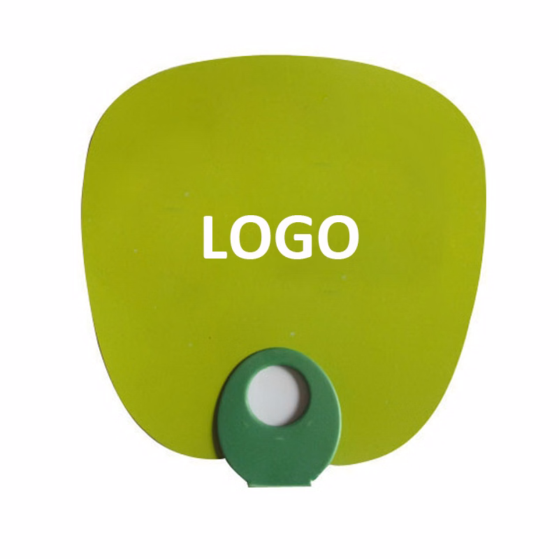 Plastic Hand Fan With O Shape Handle