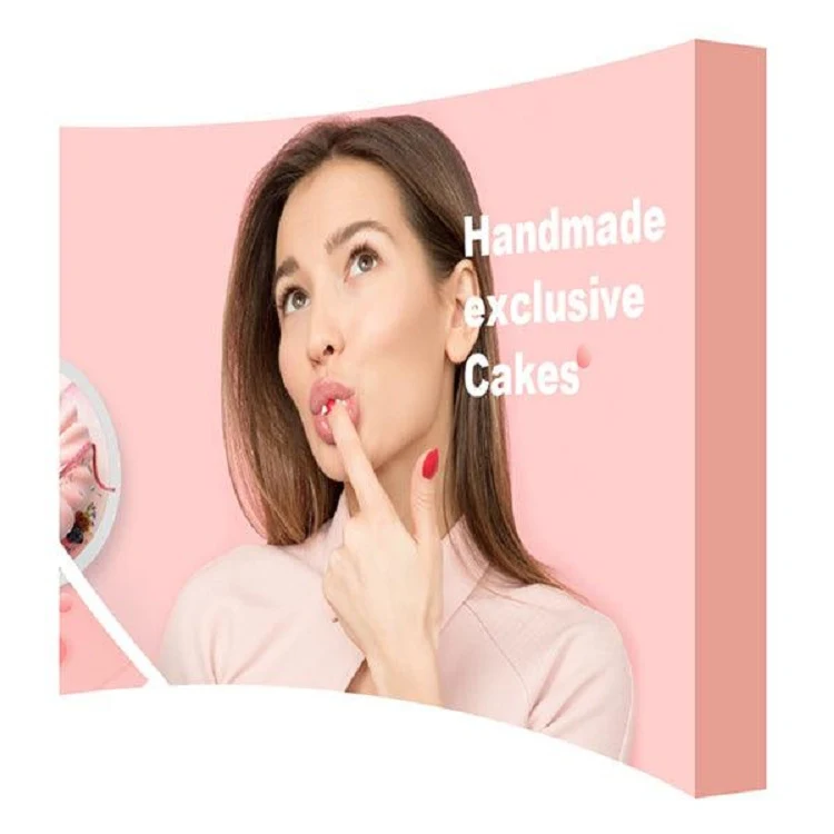 10' Fabric Pop Up Display Kit (Curve) 1