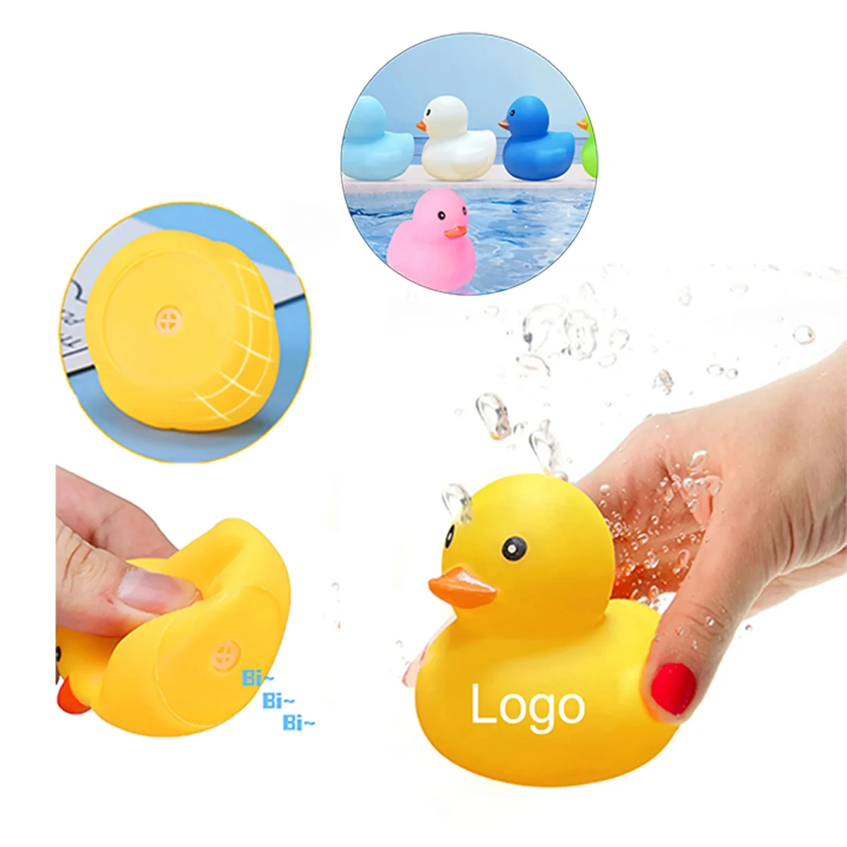 MOQ 20 Cartoon Rubber Duck Bath Toy for Kids 1