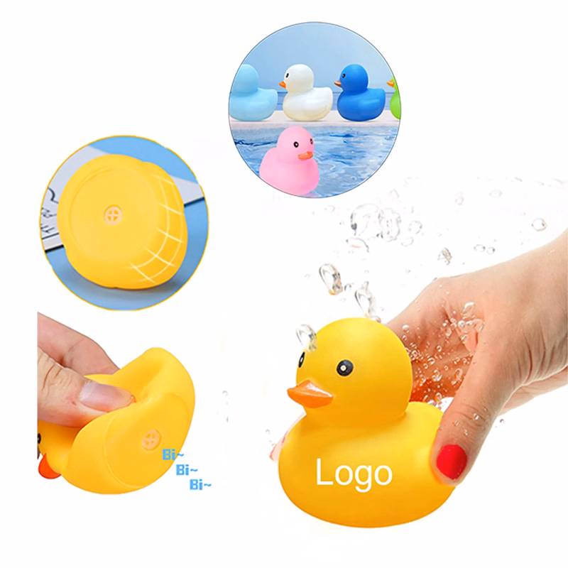 MOQ 20 Cartoon Rubber Duck Bath Toy for Kids