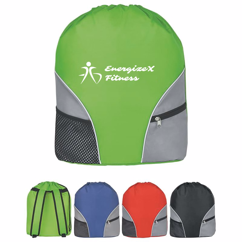 Durable Backpack with Drawstrng Closure