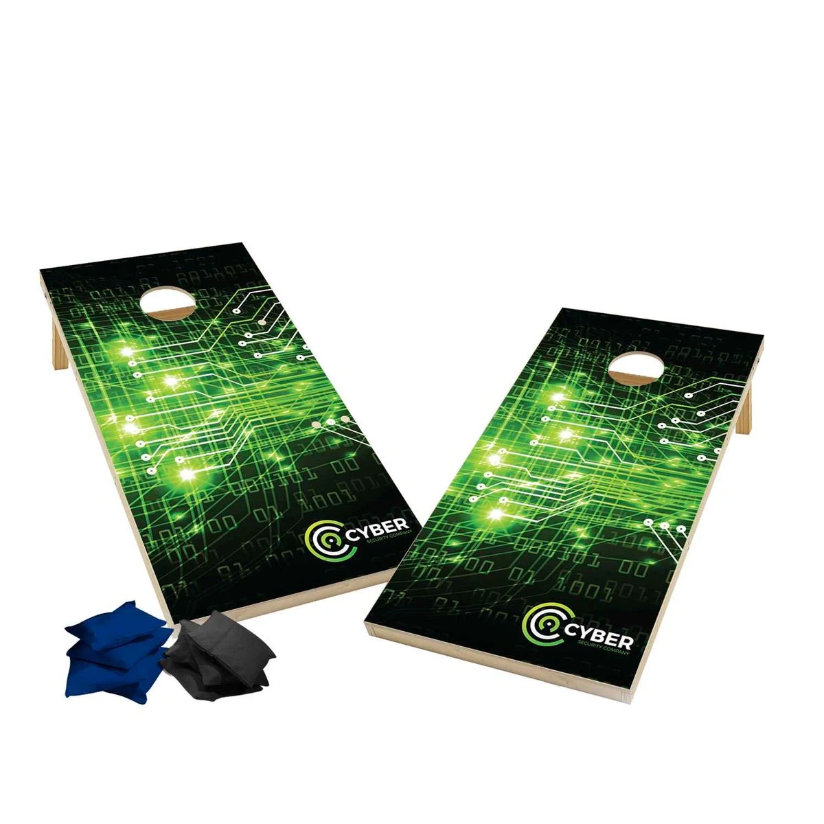 Wood Cornhole Plus, Unimprinted Bean Bags 1