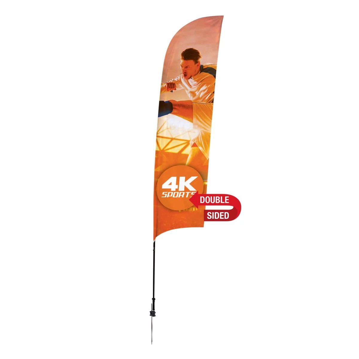 13' Streamline Razor Sail Sign Kit (Double-Sided with Ground Spike) 1