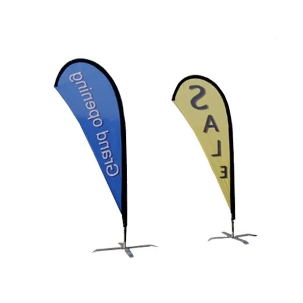 Flutter teardrop Flags with X Stand-single 1