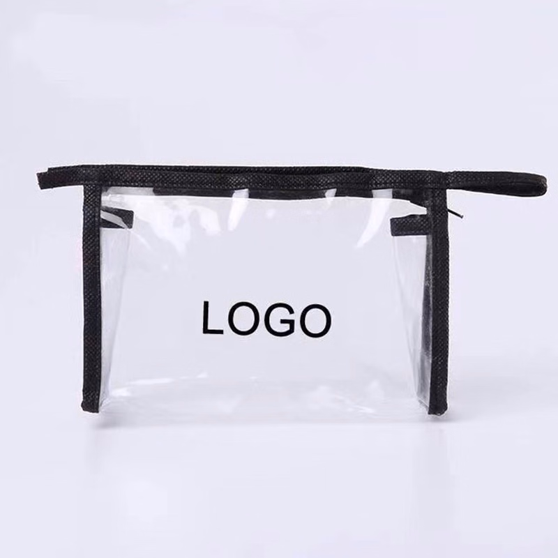 Custom Cosmetic Organizer Bag w/Non-woven Trim--7.87"x5.9"x1.96"