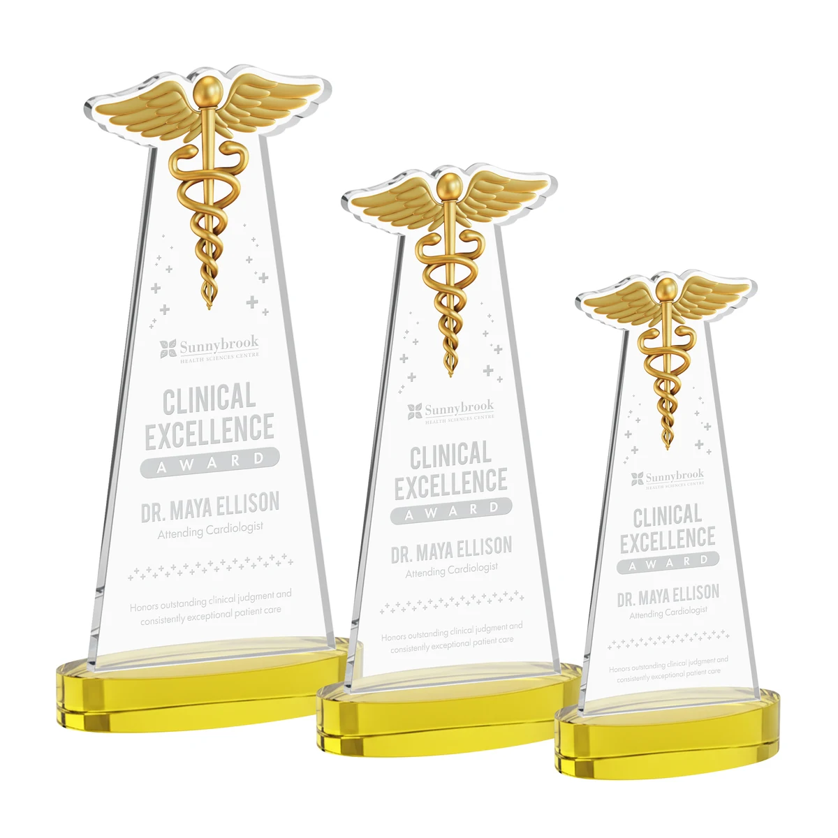 Caduceus Award on Alberton Base - Gold 1