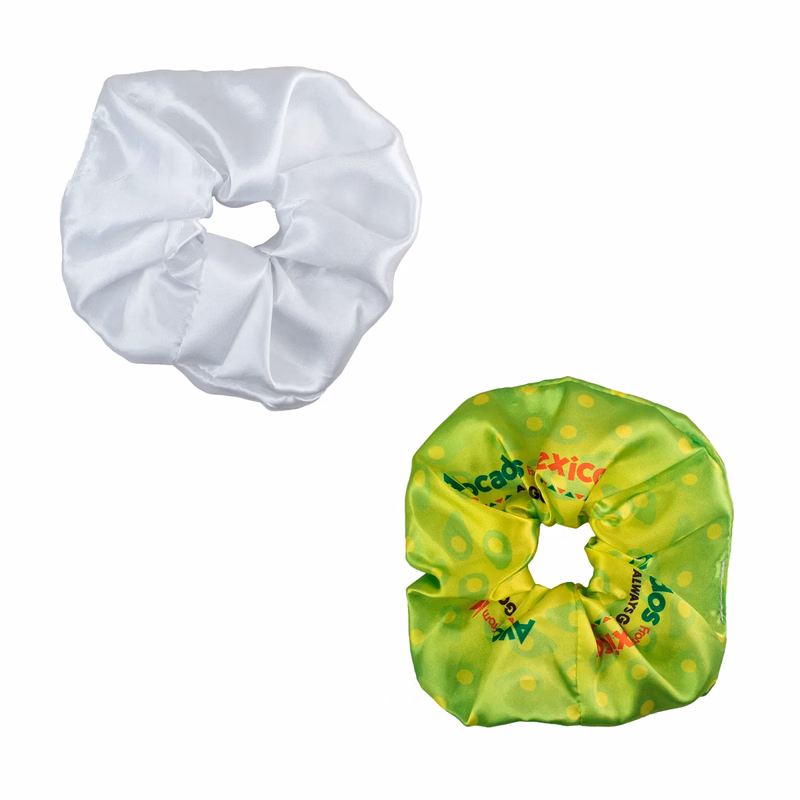 Round Full Color Hair Scrunchie