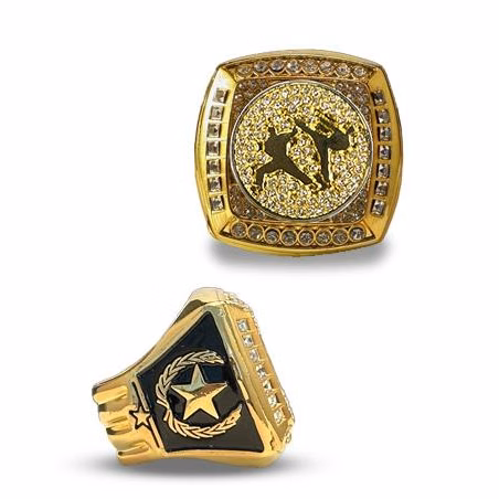 Karate Championship Ring Gold