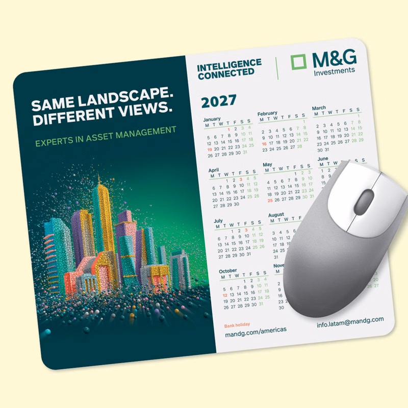 Vynex DuraTec 8"x9.5"x1/8" Hard Surface Calendar Mouse Pad