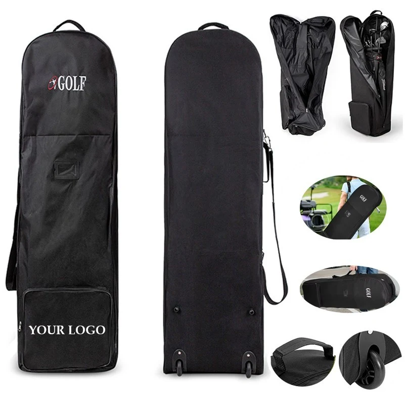 Foldable Golf Travel Plane Bags With Wheel 1