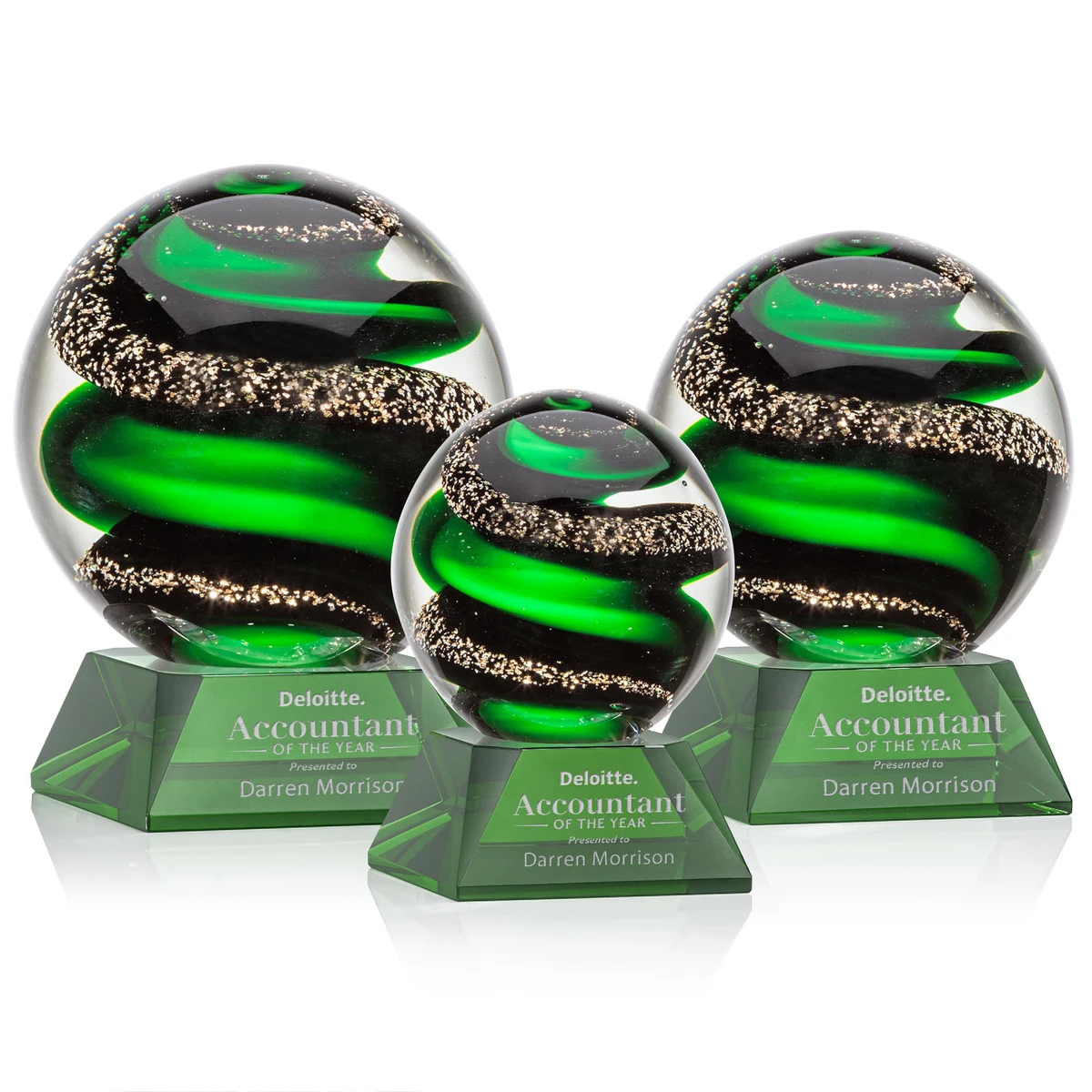 Zodiac Award on Sheffield Base - Green 1