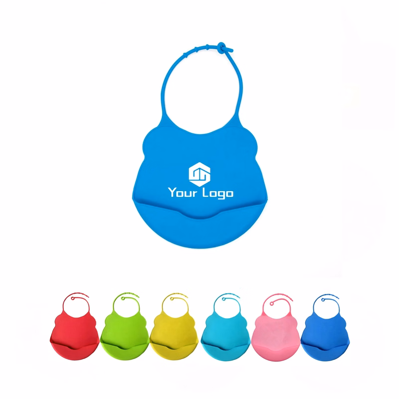 Adjustable Silicone Bib with Food Catcher